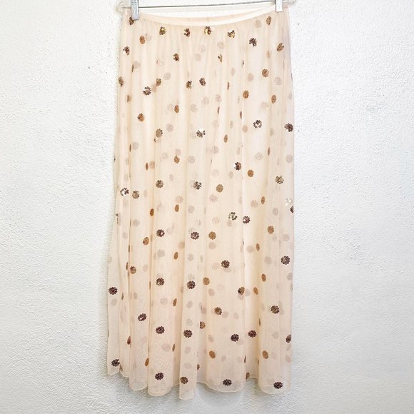 Free People Dresses & Skirts - Free People Sheer Sequin Maxi Skirt NWT Size M